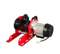 Electric Winch 0.5-1 Ton Miniature Electric Hoist Push-Type Monorail Trolley Mobile V-Groove I-Beam Traveling Skid(380v 1Tfour wheelsB)