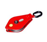 Electric Winch 0.5-3T Heavy Lifting Tackle Pulley Fixed Open Single Wheel Movable Snatch Block Hook Bearing Industry(0.5 Ton)