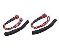 Electric Winch, 17.2Ton, 37900lbs, Soft Shackle ATV UTV Tow Trailer Hook U Hook Winch Rope Knot Polyethylene Rope Rescue Refitting Self Rescue(Red and black)