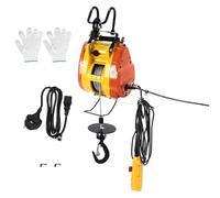 Electric Winch 230V, 1300W Electric Hoist Lift with Wireless Remote Control, Lifting Capacity 230kg, Lifting Height 30m, Pro Portable Engine Crane for Garage, Warehouses