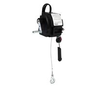 Electric Winch Dual Control 12V Electric Winch - 5000LBS Floating Pull Overload Protection, 300W Motor 29.53ft Steel Rope Hoist with Hook