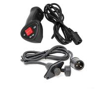 Electric Winch Remote Control Controller with 3 Prong Connector and 3 6 Meter Cable Plus Extension Cord for Winch Operation (B)