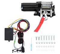 Electric Winch Wire Remote Control Winch Winches Lifts & Hoists vidaXL