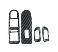 Electric Window Button Car-styling Carbon Fiber Texture Window Lift Control Switch Panel Cover Trim For VW For Golf 6 MK6 2010 2011 2012 2013 Door Double Window Switch