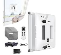 Electric Window Cleaner Robot with Dual Water Spray, 80W Smart Glass Vacuum, 3 Path Modes, Remote Control, Perfect for Indoor and Outdoor Window Cleaning