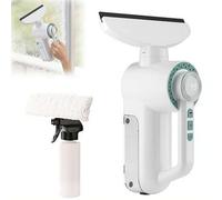 Electric Window Cleaner Tool, Cordless Window Vacuum Squeegee with 150ml Water Collection Tank, Cleaning Kit Shower Squeegee for Glass Doors, Tiles, Mirrors, Car