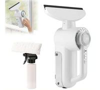 Electric Window Cleaner Tool, Cordless Window Vacuum Squeegee with 150ml Water Collection Tank, Cleaning Kit Shower Squeegee for Glass Doors, Tiles, Mirrors, Car