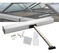 Electric Window Opener Actuator 24V, Motorized Chain Window Opener with Remote Control & Wall Switch, 300mm-1000mm Stroke for Skylights, Roof Vents & Greenhouses(A,700mm)