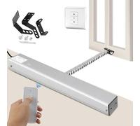 Electric Window Opener Actuator, Automatic Window Opener with Wall Switch and Remote Control, 400 Torque & Double-Layer Chain and Silent Design, for Skylight Window Greenhouse and Roof Vent