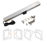 Electric Window Opener Actuator with Remote Control and Switch, 24V Single Chain for Skylights and Roof Vents