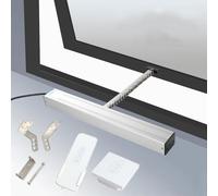 Electric Window Opener with Remote Control and Switch, Automatic Motor for Skylight, Hanging, and Roof Vent Windows, Adjustable Stroke