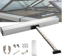 Electric Window Opener with Remote Control & Rain Sensor Quiet Dual-Layer Design Pair for Roof Windows & Skylights (400mm) - Ideal for Home Automation