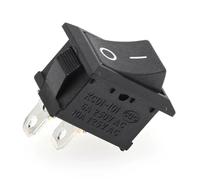 Electric Window Regulator Switch 5/20/100PCS KCD1-101 Rocker Switch 2 Pin Car Boat Round Dot Light ON/OFF Rocker 6A 250V 10A 125V 15X21mm Toggle Switch Black