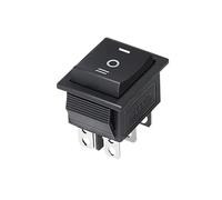 Electric Window Switch 1PCS Self Reset Rocker Switch Momentary KCD4 Power ON-OFF-ON 3 Position 6 Pins 16A 250VAC/ 20A 125VAC(6-Pin Reset)