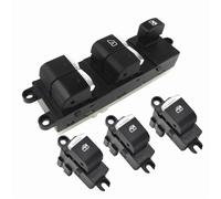 Electric Window Switch Button 25401-EB30B-D Chrome Electric Power Window Lifter Switch For Nissan For Navara D40 For Qashqai For Pathfinder R51 2004-16 Window Switch(Set)