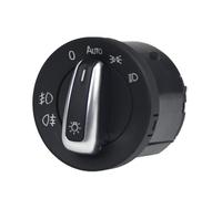 Electric Window Switch Button 5ND941431B Chrome Headlight Switch+Power Window Master Switch For VW For Golf 5 6 Mk5 6 For Jetta 5 6 For Passat B6 For Touran Window Switch(E)
