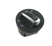 Electric Window Switch Button Chrome Headlight Switch+Power Window Master Switch For VW For Golf 5 6 Mk5 6 For Jetta 5 6 For Passat B6 For Touran 5ND941431B Window Switch(1 piece 5ND941431A)