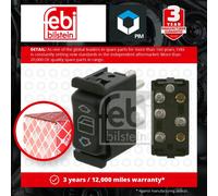 Electric Window Switch fits MERCEDES 190 W201 2.0 Front Left 82 to 93 M102.961