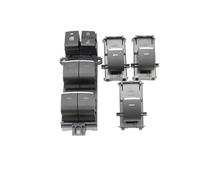 Electric Window Switch LED Backlight Power Window Glass Lifter Control Button Switch For RAV4 For Sienna For Camry For CHR(1set LHD Blue)