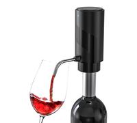Electric Wine Aerator and Decanter Smart Wine Dispenser One-Touch USB Rechargeable Wine Unique Gifts for Men Women Mum Dad Brother Husband Unique Gifts for Wine Lovers(Black)