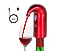 Electric Wine Aerator, Electric Wine Decanter and One Touch Wine Decanter Pourer for Red and White,Smart Wine Aerator and Dispenser with Type C Rechargeable