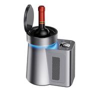Electric Wine Chiller, 35℉-68℉ or 2℃-20℃ Temperature Control Portable Single Bottle Cooler Wine Cooler Bucket for 750ml Red/White Wine or Some Champagne for Cooler Keep Cold Up to 24h