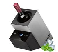 Electric Wine Chiller, Portable Wine Bottle Cooler with Digital Control | Wine Cooler with Adjustable Temperature Control, Rapid Cooling, LED Display - Ideal for Storing Red Wine and Champagne