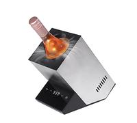 Electric Wine Chiller, Single Bottle Cooler for 750ml Wine or Some Champagne,Stainless Steel Iceless Cooler Keep Cold Up to 24h,Kitchen,Bar and RV Vino Accessory,Gift for Vino Lover
