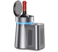Electric Wine Cooler 750ml with Digital Temperature Display, 12V Countertop Chiller, Quiet Operation, 304 Stainless Steel Body, Removable Drip Tray