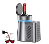 Electric Wine Cooler, Single Bottle Smart Chiller with Digital Display and LED Light, Temperature Control 2-20°C