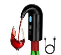 Electric Wine Decanter Aerator,One Touch Red Wine Aerator Pourer,Smart Wine Aerator and Dispenser with Type C Rechargeable for Home and Bar