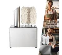 Electric Wine Glass Polisher and Washer Machine with High Temperature Drying for Sparkling Clean Glassware - Efficient and Convenient Cleaning Solution
