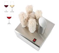 Electric Wine Glass Polisher Machine, 3/5/8 Brushes, Stainless Steel Body, Efficient Polishing for Winery, Kitchen, Catering