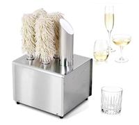 Electric Wine Glass Polishing Machine, Commercial Wine Glass Polisher Machine, Includes 3/5 Brushes,360° Cleaning Without Dead Angles, For Lobby Lounge Bars Kitchen Restaurants Hotels 5