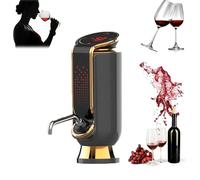 Electric Wine Opener Set, Rechargeable Wine Dispenser & Decanter with Touch Panel, Adjustable Dosing 8L And -50Kpa Vacuum Pressure, Enhance Aroma And Flavor for Family Party Wine Lovers,Black