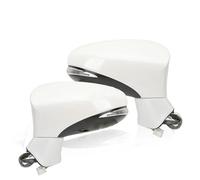 Electric Wing Door Mirror 11 Pins Side Rearview Mirror Assembly For Lexus ES350 2013 2014 2015 2016 2017 2018 Gloss White No Anti Glare Door Mirror Rear View Mirror(Onecolor)