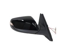 Electric Wing Door Mirror 13 Wire Rearview Mirror Assembly For Chevy For Malibu 2016-2022 Auto Folding Bright Black Blue Len Side Mirror Car Mirror Protectors(Right)