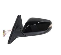 Electric Wing Door Mirror 13 Wire Rearview Mirror Assembly For Chevy For Malibu 2016-2022 Auto Folding Bright Black Blue Len Side Mirror Car Mirror Protectors(Left)