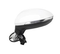Electric Wing Door Mirror 6/8/13 Wires Auto Left Right Side Power Heated Fold Turn Signal Side Mirror Assembly For VW For Passat For B8 2017-2020 Mirror Protectors(WHITE,9 Wire L)