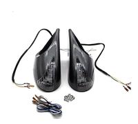 Electric Wing Door Mirror Bullet mirror adjustable universal modifiedcarbon pattern side mirror car F1 rearview mirror without base Complete Wing Mirrors(Automatic)