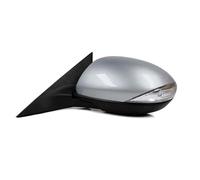 Electric Wing Door Mirror Car Door Outside Mirror Rearview Side Mirror Assembly For Mazda 6 GH 2007-2013 8PINS With Signal Light Complete Door Mirror(Silver,Left)