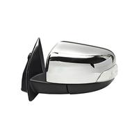 Electric Wing Door Mirror Car Outside Rearview Mirror Assembly For Everest 2015-2022 Auto With Turn Signal Fold Lens Adjustment Heating Mirror Assy Rear View Mirror(Silver,12Wire L)
