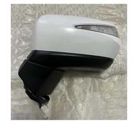 Electric Wing Door Mirror Car Rearview Door Side Mirror Assembly 10 Wire With Turn Signal Light For Odyssey For RB3 2009~2013 Unpainted Color Mirror Protectors(Left)