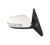 Electric Wing Door Mirror For Kia For Sorento 2009-2014 Turn Signal Light Electric Folding Heating Car 9 Wire Rearview Mirror Assembly 87610-2P150 Complete Door Mirror(White Right)