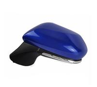 Electric Wing Door Mirror Left And Right Car Folding Side Rearview Mirror Assembly With Lamp Lens Heating For Toyota For Camry 2018-2021 Complete Door Mirror(Blue,Left)