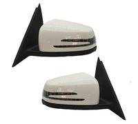 Electric Wing Door Mirror Rearview Mirror Rearview Mirror Folding Turn Signal Assembly For Mercedes For Benz For W204 C63 C200 C180 2006 2007-2013 Wing Door Mirror(WHITE,Onecolor)