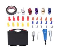 Electric Wire Stripper Set, 37Pcs Cable Twister with 25Pcs Connection Nuts for Drill - High Efficiency Power Stripper, Durable Material, Ideal for Electrical Work