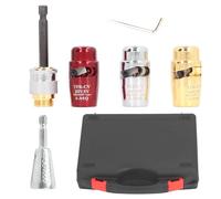 Electric Wire Stripper Tool for Drill High Efficiency Adjustable 10 to 33mm Length Cable Twisting Stripping Tool for Electricians and DIY Enthusiasts Manganese Steel 3 Piece Set