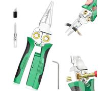 Electric Wire Stripper, Wire Stripper with Voltage Tester 8 in 1, Wire Cutter with Crimper, AC/DC 12-250V Tester for Live/Neutral Cable, Tool for Electricians