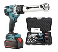 Electric Wire Stripper with 2-Speed Modes, 50-300mm² Capacity, 2x18V 4.0Ah Lithium Batteries, Automatic for Low and High Voltage Cables